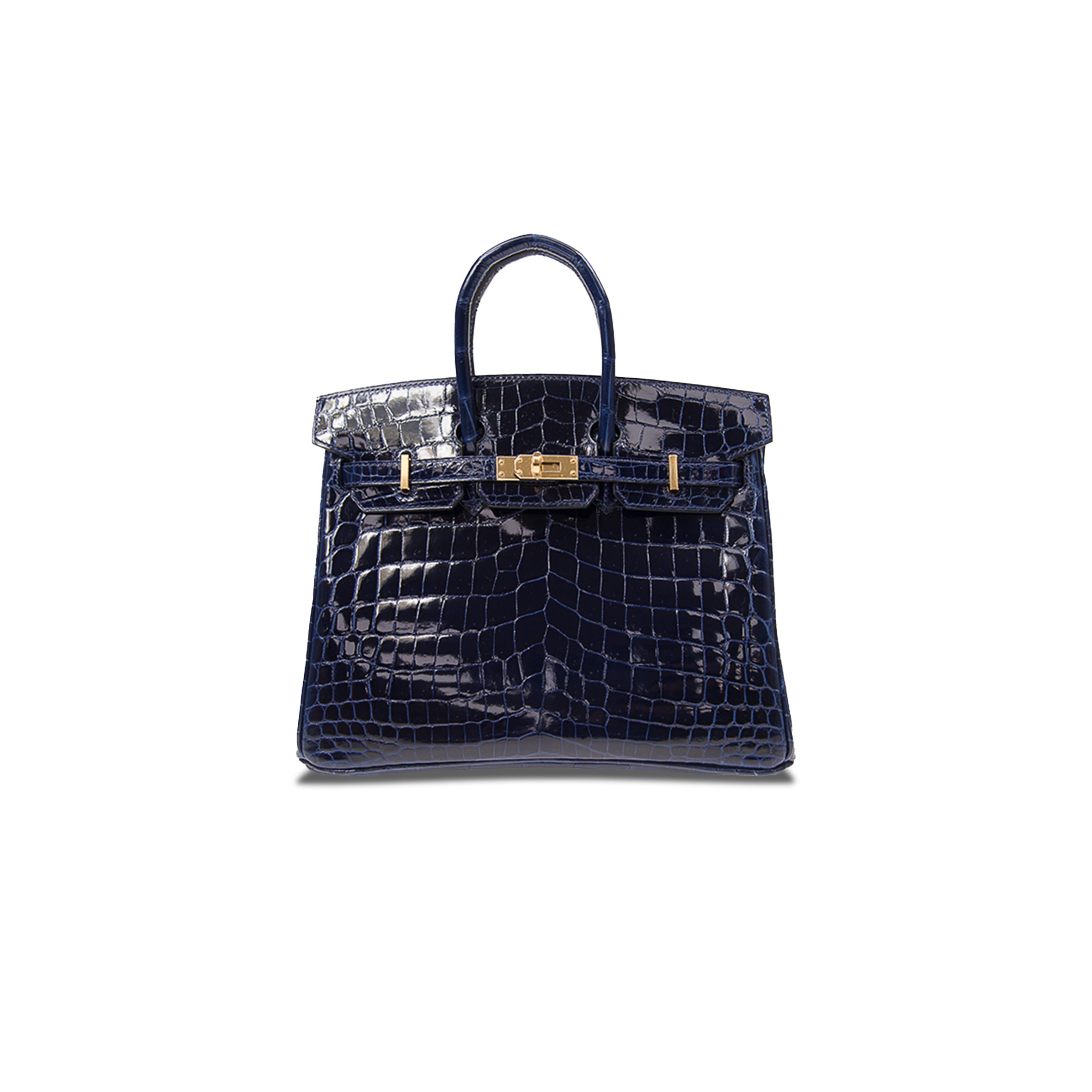 HERMÈS MASTER BIRKIN 35 CROCODILE LEATHER SAPPHIRE BLUE GOLD BUCKLE H041367CK32 (35*28*18cm)